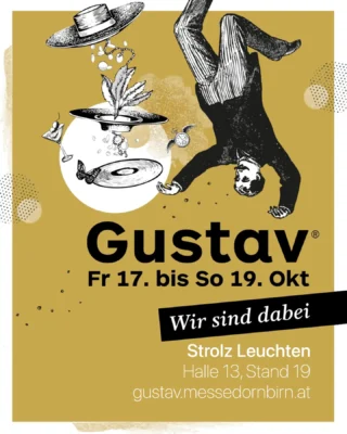 Wie die Zeit vergeht. Am Freitag den 17. Oktober ist es schon wieder so weit. Wir sind wieder in der Halle 13 zu finden. #messe #gustav #licht #wirfreuenuns #event #messedornbirn #diegustav #gustav25