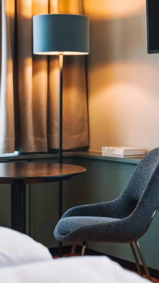 Velvet is always a good option 🤩 #licht #interiordesign #handwerk #lampenschirme #stehlampe #studio 17 @studio17_hotel_bregenz @dedarmilano @angelalamprecht.fotografie @werkraum.bregenzerwald